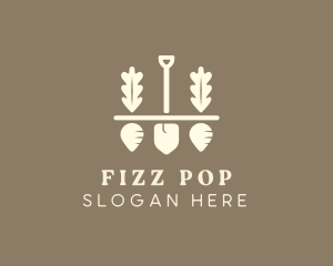 Shovel Vegetable Farm logo design