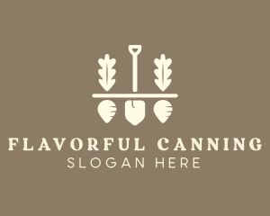 Shovel Vegetable Farm logo design