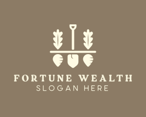 Shovel Vegetable Farm logo design