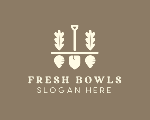 Shovel Vegetable Farm logo design