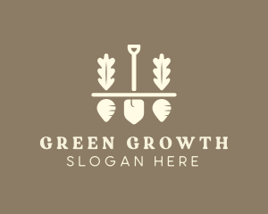 Shovel Vegetable Farm logo design