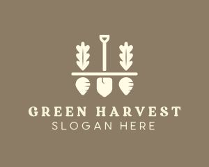 Shovel Vegetable Farm logo design