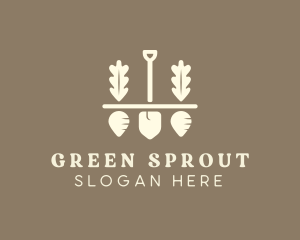 Shovel Vegetable Farm logo design