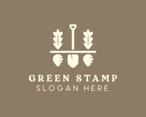 Shovel Vegetable Farm logo design