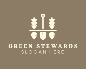 Shovel Vegetable Farm logo design