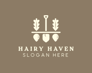 Shovel Vegetable Farm logo design