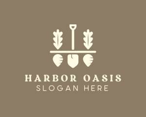 Shovel Vegetable Farm logo design