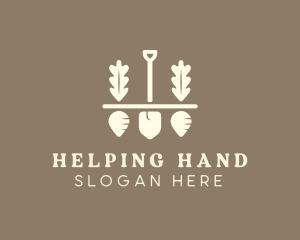 Shovel Vegetable Farm logo design