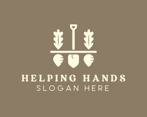 Shovel Vegetable Farm logo design