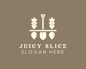 Shovel Vegetable Farm logo design