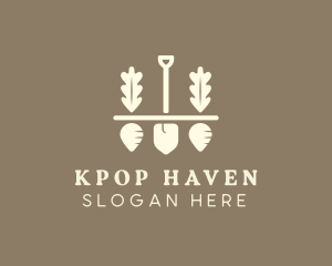 Shovel Vegetable Farm logo design