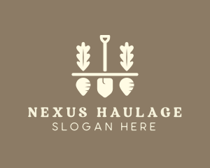 Shovel Vegetable Farm logo design