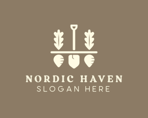 Shovel Vegetable Farm logo design