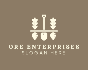 Shovel Vegetable Farm logo design