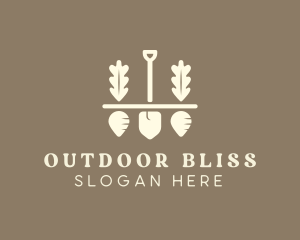 Shovel Vegetable Farm logo design