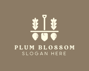 Shovel Vegetable Farm logo design