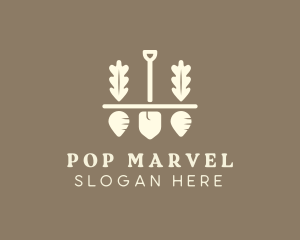 Shovel Vegetable Farm logo design