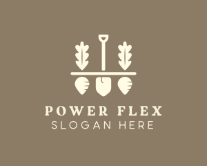 Shovel Vegetable Farm logo design