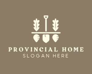 Shovel Vegetable Farm logo design