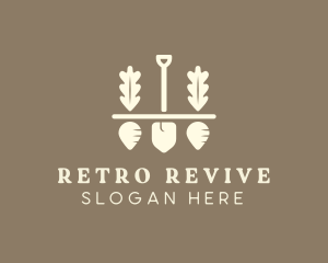 Shovel Vegetable Farm logo design