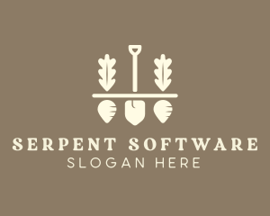 Shovel Vegetable Farm logo design