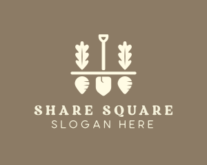 Shovel Vegetable Farm logo design