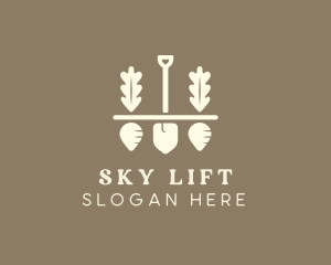 Shovel Vegetable Farm logo design