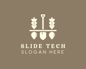 Shovel Vegetable Farm logo design