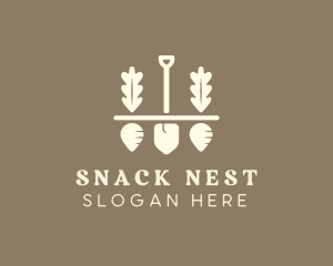 Shovel Vegetable Farm logo design