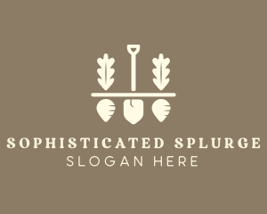 Shovel Vegetable Farm logo design