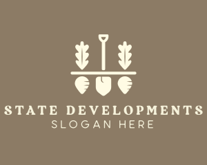 Shovel Vegetable Farm logo design