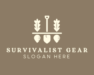 Shovel Vegetable Farm logo design