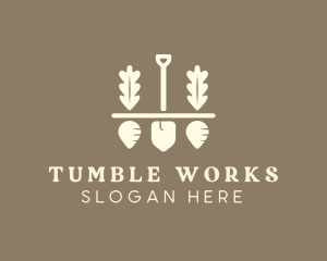 Shovel Vegetable Farm logo design