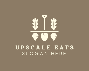 Shovel Vegetable Farm logo design