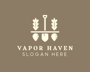 Shovel Vegetable Farm logo design