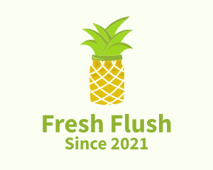 Pineapple Jar Decoration  logo design