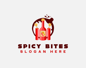 Spicy Sauce Dynamite logo design