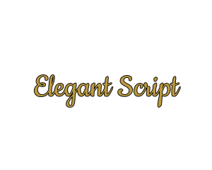 Gold & Sexy Script Font logo design