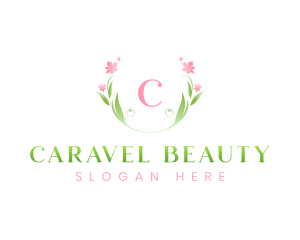 Stylish Flower Brand Wreath logo design