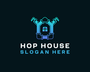 Pipe House Repair logo design