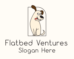 Cute Happy Puppy  Logo