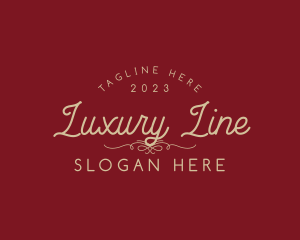 Elegant Luxury Cursive Wordmark logo design