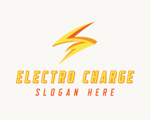 Thunder Lightning Electricity logo design