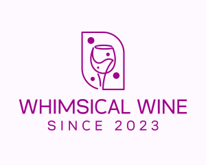 Wine Bar Beverage logo design