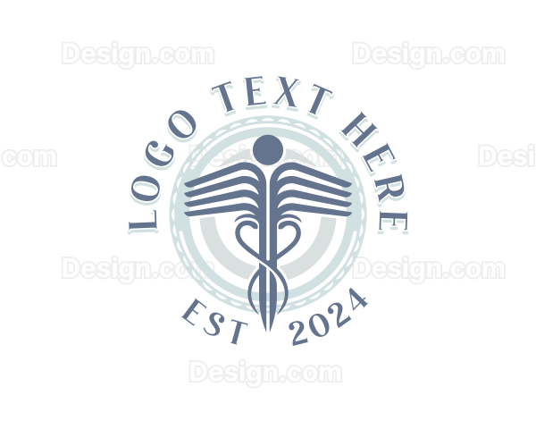 Clinic Caduceus Medical Logo