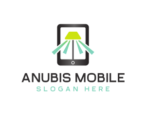 Mobile Lamp Light logo design