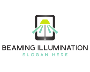 Mobile Lamp Light logo design