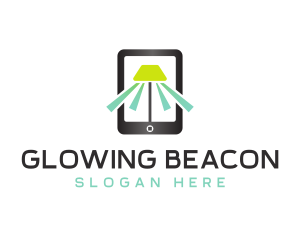 Mobile Lamp Light logo design