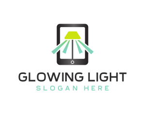 Mobile Lamp Light logo design