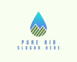 Mountain Water Drop logo